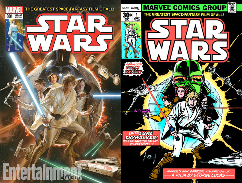 Illustration for article titled Alex Ross' Star Wars #1 cover is a beautiful tribute to Marvel's past